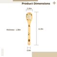 thumbnail image 4 of 5 cucharas de madera para cocinar con forma de abeja, utensilios de cocina de madera de 11,9 pulgadas con patrones tallados decorativos, herramientas de cocina con orificios para colgar, regalo de coc, 4 of 5