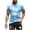 Light Blue, variant on FITORON Men's Graphic T-Shirt, Summer Casual Crew Neck Print Men's Tees White
