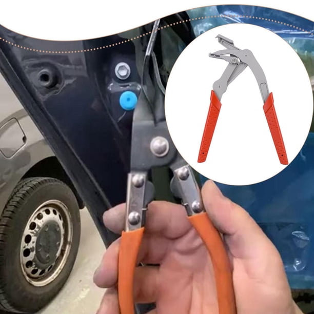 Alicates para clips de coche, herramienta de desmontaje, herramienta eficiente para quitar antideslizantes, alicates a presión para clips,