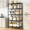 5-Tier Kitchen Storage Shelves, Adjustable Metal Shelves for Storage ...