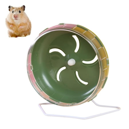 VSFAOV Silent Hamster Wheel - Large Small Animal Exercise Wheel with Stand | Blue Design | Easy Installation for Hamsters and Rats