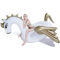 thumbnail image 4 of Jasonwell Giant Inflatable Pegasus Pool Float Party Lounge Raft Decorations Toys (98.4x98.4x54.2 in), 4 of 8