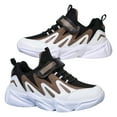 thumbnail image 4 of Kids Sneakers Boys Girls Running Tennis Shoes Athletic Sports Casual,Brown, 4 of 5