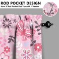 thumbnail image 5 of Kitchen Curtains and Valance Set 36 Inch Tier Pioneer Colorful Floral 3 Pieces Set Dining Room Small Curtain Drapes Cafe Curtains Valance for Home Decor Rod Pocket, 5 of 6