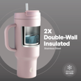 thumbnail image 5 of TAL Stainless Steel Hudson Tumbler with Straw 40oz, Mauve, 5 of 11
