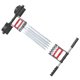 thumbnail image 4 of Pedal de resorte para abdominales, ejercitador de fortalecimiento muscular, mango ergonómico, cuerda de tracción, equipo de entrenamiento de piernas (negro), 4 of 5
