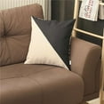 thumbnail image 1 of HomeRoots 399458 Black & White Diagonal Decorative Throw Pillow, Multi Color, 1 of 1