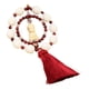 thumbnail image 2 of Colgante de Buda de madera para coche, decoración de 55 cm de largo para espejo retrovisor. Borlas Rojas, 2 of 9