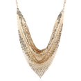 thumbnail image 1 of Woman Triangle Collar Wedding Church Neck Triangle Scarf Lightweight Scarf with Sequins for Banquet Decorative Supplies silver black, 1 of 4