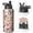 Black-601, variant on Dog & Bone Print Sports Water Bottle - Leakproof Double Walled Stainless Steel with Wide Mouth & 360° Seal Ring (BPA/Odor Free Copper Layer Design)