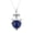 lapis-lazuli, variant on Real 925 Sterling Silver Necklace For Women, Genuine Lapis Lazuli Cabochon Blue Round Gemstone Unique Handcrafted Necklace For Her