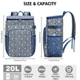 thumbnail image 3 of Aesthetic Insulated Backpack Cooler - 20L Soft Cooler Bag, Earthy Design for Beach & Travel, 3 of 6