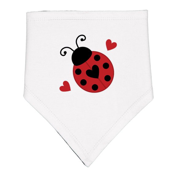 Inktastic Ladybug Lover Red and Black Baby Bandana Bib