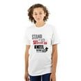 thumbnail image 3 of Stand Sit Kneel Religious Jesus Men's Graphic T Shirt Tees Brisco Brands S, 3 of 6