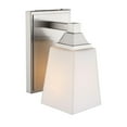 thumbnail image 4 of Woodbridge Lighting Berkley 1 Light Steel/Glass Bath/Wall Light in Satin Nickel, 4 of 4
