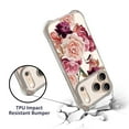 thumbnail image 6 of CoverON Phone Design For Apple iPhone 17 Pro Case, Clear Flexible Soft Rubber Slim TPU Cover, Peony Flower, 6 of 8