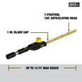 thumbnail image 3 of DEWALT 20V MAX Hedge Trimmer DCPH820B, Battery Powered - 22 In Blade, Tool Only, 3 of 6