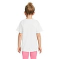 thumbnail image 2 of Athletic Works Girl's Short Sleeve Graphic T-Shirt, Sizes 4-18 & Plus, 2 of 6
