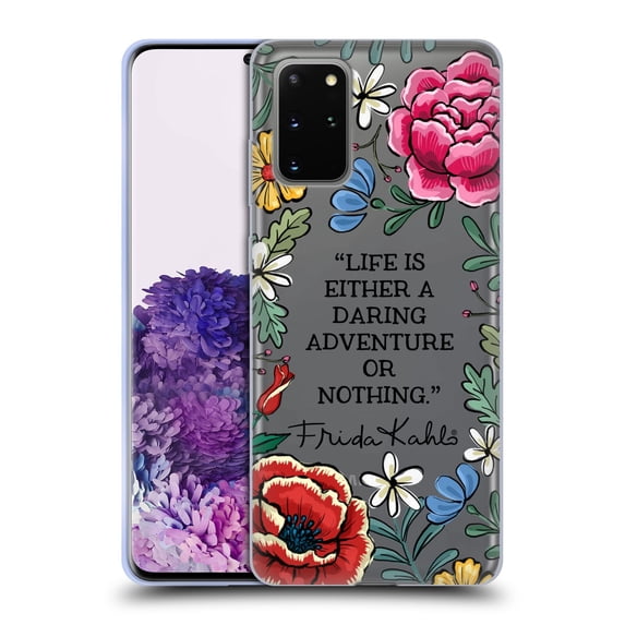 Head Case Designs Officially Licensed Frida Kahlo Art & Quotes Daring Adventure Soft Gel Case Compatible with Samsung Galaxy S20+ / S20+ 5G