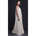 thumbnail image 4 of Bimba White5 Floral Leaves & Magnolia Printed Nightwear For Women Long Spaghetti Strap Maxi Dress Sleepwear Gown XX-Grand, 4 of 5