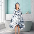 thumbnail image 6 of Pioneer Flower Floral Print Pattern Hooded Bath Towel，50"x30" for Ages 3 To 12 Kids, Quick Dry Lightweight Soft Microfiber Hood Beach Towel Cover Up for Kids, 6 of 7
