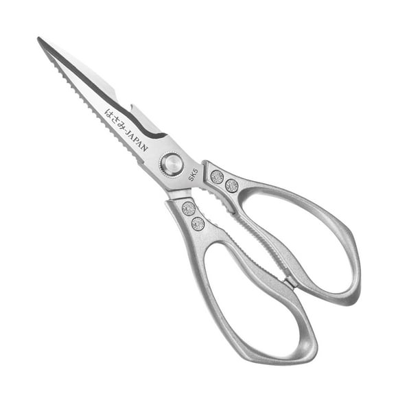 Tijeras de Cocina Uxcell, Tijeras de Cocina Pesadas de Acero Inoxidable Multiusos de 9" para Cocinar [Tono Plateado]