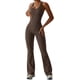 thumbnail image 4 of ABOCIW Monos acampanados para mujer con cuello en V halter bodycon de longitud completa casual mono mono, 4 of 4