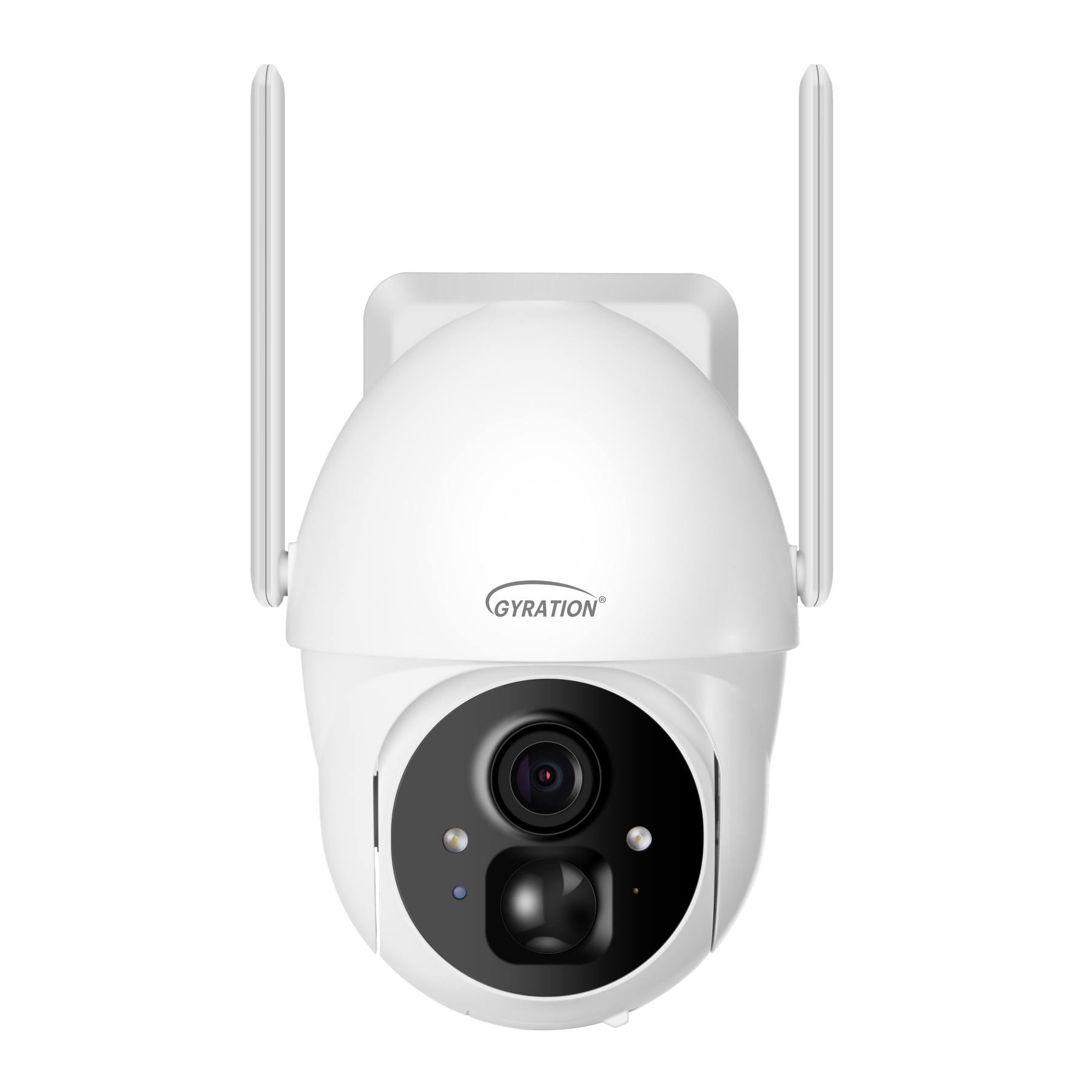 360 Degree Smart WiFi Wireless PTZ Dome Security Camera with Solar Panel, 2 Way Audio, IP65, AI Detection, Cloud Storage, 2.4Ghz WiFi, Works with Alexa & Google Home