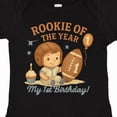 thumbnail image 4 of Inktastic Rookie of the Year First Birthday Football Theme Boys Baby Bodysuit, 4 of 5