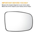 thumbnail image 3 of Reemplazo de vidrio de espejo retrovisor derecho para pasajero, no calefaccionado, vidrio blanco, se adapta a Hyundai I10 07-10, 3 of 6