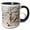 Black/White, variant on 3drose, Old Rough Concrete Texture with a Corroded Metal Fittings, 11oz Two-tone Green Mug