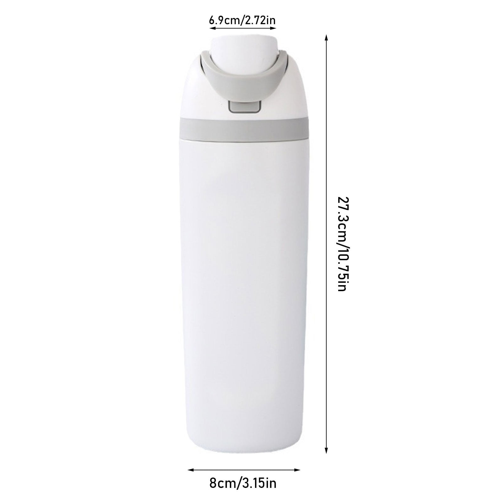 WATERSY 40oz Gourde d'eau isotherme en acier inoxydable avec 2 couvercles, étanche (couvercle à paille et couvercle à bec verseur), garde les boissons froides pendant 24 heures - Pour le sport, 1182ML