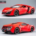 thumbnail image 4 of Scale 1/24 Lykan Hypersport Metal Diecast Alloy Racing Cars Model Trucks For Boys Children Kids Gift Vehicles Hobbies Collection, 4 of 7