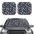 thumbnail image 2 of Fotbe Cherry Blossoms 2-Piece Car Windshield Sun Shade | Sun Blocker for Car Windshield | Foldable Automotive Interior Accessories for Sun Protection-Large, 2 of 7