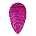 thumbnail image 1 of 10 in. Fuchsia Matte Glitter Pinecone Christmas Ornament  2 per Box, 1 of 1
