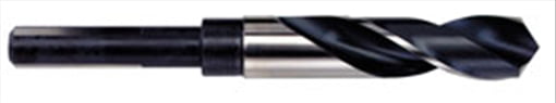 GREENFIELD 25/32" x 1/2" Reduced Shank Silver & Deming Black Prentice Drill Bit 