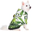thumbnail image 2 of Haiem Watercolor Green Tropical for Winter Dog Hoodie Sweatshirts with Pockets Warm Dog Clothes for Small Dogs Chihuahua-Large, 2 of 7