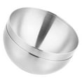 thumbnail image 4 of 2 ensaladeras de acero inoxidable, cuencos de cocina coreanos para ramen, cuencos de metal multiusos, ensaladera grande de acero inoxidable, cuenco aislado para servir, 20 cm, 4 of 5