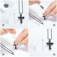 thumbnail image 6 of Rope Winding Cross Cremation Ashes Urn Pendant Necklace Memorial Keepsake Jewelry Lord’s Prayer Cross Ashes Necklaces Urn Keychain Urn Jewelry, 6 of 7