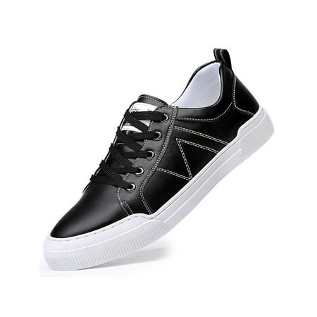 

Rockomi Men Sneakers Breathable Athletic Sneaker Lace Up Casual Shoe Mens Lightweight Soft Flats Anti Slip Fitness Workout Sport Shoes Black 5.5