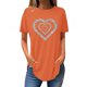 thumbnail image 1 of Fiudx Camisetas para Mujer Blusa de Manga Corta con Estampado de Moda para Mujer, Blusas Informales con Cuello Redondo, 1 of 3
