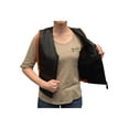 thumbnail image 3 of Redline Leather Women's Orange & Black Leather Motorcycle Vest L-3430 (S), 3 of 3