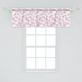 thumbnail image 2 of Ambesonne Flower Window Valance, Romantic Florals Petals, 42" x 18", Pale Pink White, 2 of 3