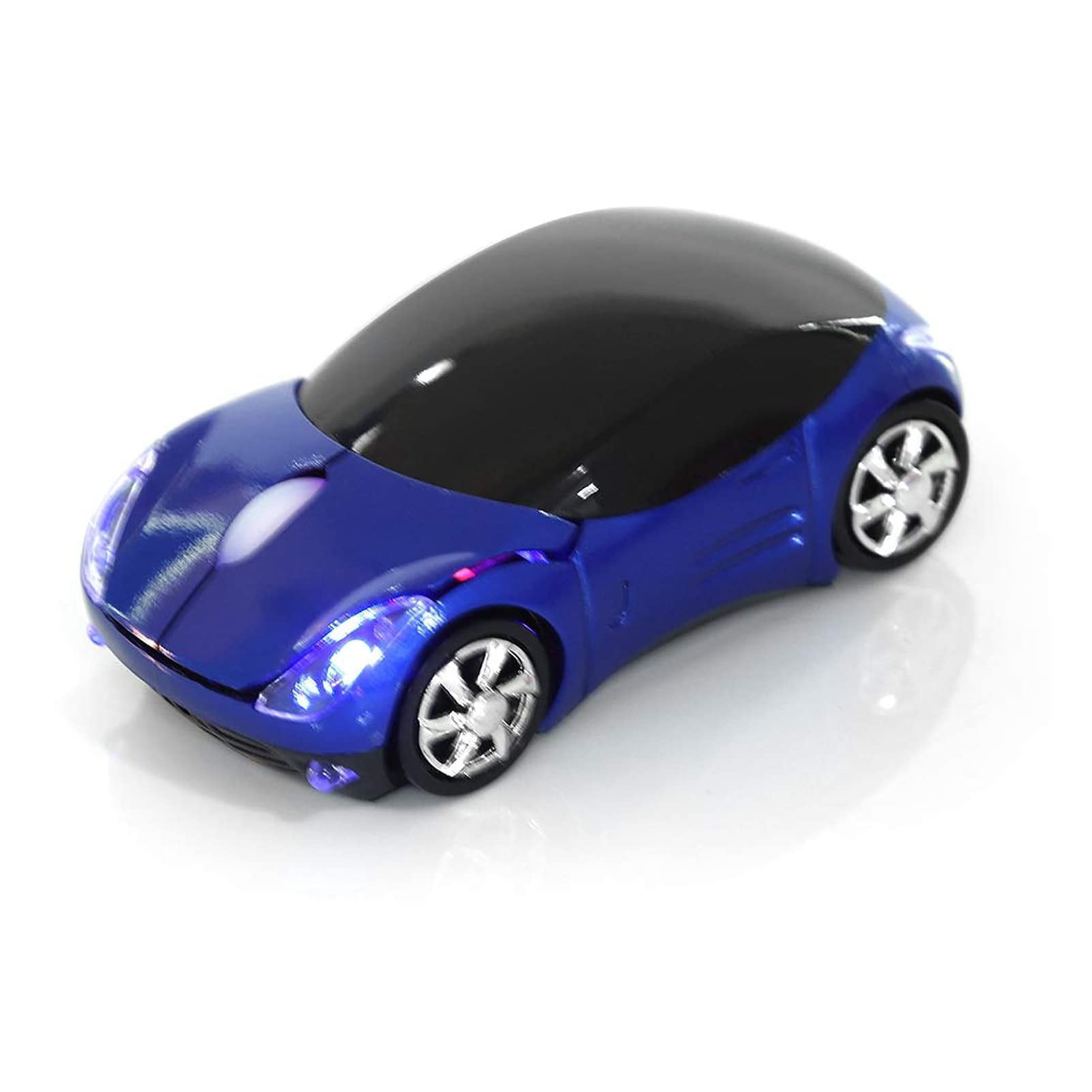 Ratón inalámbrico ASHATA Car Shape 1600DPI para PC/portátil (azul ...