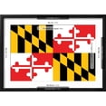 thumbnail image 5 of Art.com Maryland - State Flag Art Print by Lantern Press, Black Frame Wall Art, 23" x 17", 5 of 5