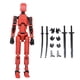 thumbnail image 3 of 13 Figuras de acción Articulaciones Modelo de cuerpo Juguete 30 cm Figura de acción masculina Acción impresa en 3D rojo, 3 of 9