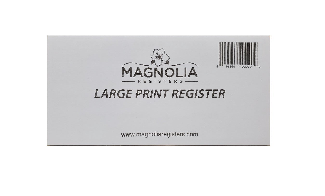10 Pack Large Print Low Vision Checkbook Transaction Registers
