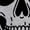 HEATHER GREY, variant on Instant Message - Skull with Butterflies - Juniors Oversized Graphic T-Shirt