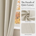 thumbnail image 6 of JIATER Blackout Curtains,42 x 63 inch Blackout Curtains Set of 2 Panels,Thermal Insulated Curtains for Bedroom Living Room,Grommet Window Drapes Curatins,Beige, 6 of 8