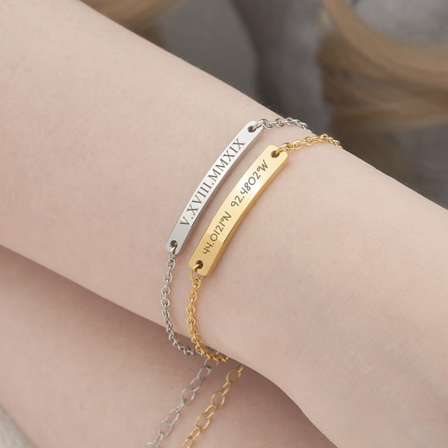Personalized Bracelet, Custom Quote Bracelet, Friendship Bracelet, Hand  Stamped Bracelet 